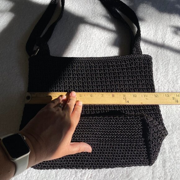 Talbots Black Woven Shoulder Bag - Picture 7 of 12